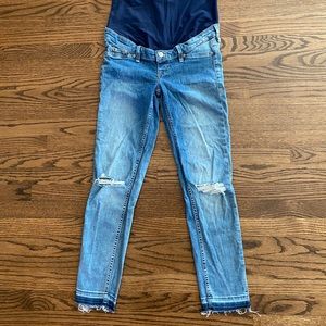 8 H&M Maternity skinny distressed jeans